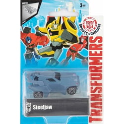 Transformers : voiture steeljaw - vehicule miniature metal bleu gris - voiture - hasbro