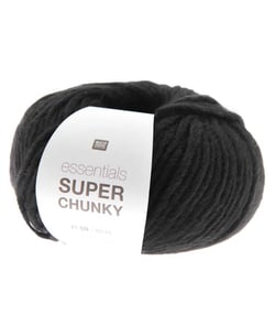 Laine à tricoter Essentials Super Chunky 50 gr - Rico Design 10 Noir