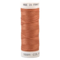 Fil à coudre polyester 100m made in France - orange coq de roche 180