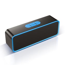 Enceinte Bluetooth Portable Son Stéréo Puissant Autonomie 12h Support TF AUX Bleu YONIS