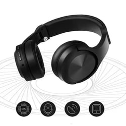 Casque Audio Gaming Sans Fil Réduction De Bruit Basse Stéréo Confortable Noir YONIS