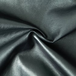 Tissu Simili cuir d'habillement métallisé souple uni Vert