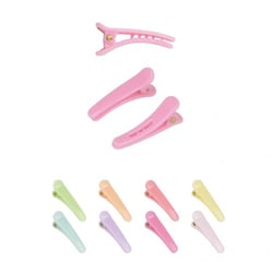Lot 10 de pinces crocodiles plastique 35mm multicolore pastel