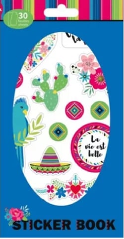 Livret de 30 feuilles de stickers "Viva la vida" ARTEMIO