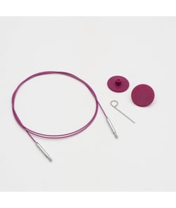 KnitPro THIN FLEX - Câble Pivotant 360 Nylon Aiguilles Circulaires taille n°Violet 100 cm