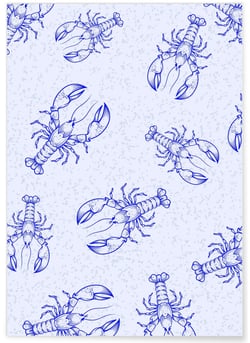 Affiche Homard 2 | A3 : 29,7x42cm
