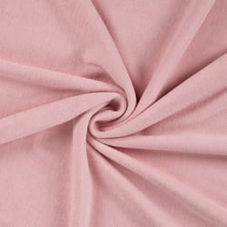 Tissu Jersey Velours Eponge uni Rose pâle
