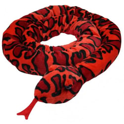 Serpent geant anaconda rouge 300 cm - grande peluche de 3 metres