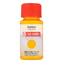 Peinture pour textile soie - jaune soleil - Talens Art Creation - 50ml