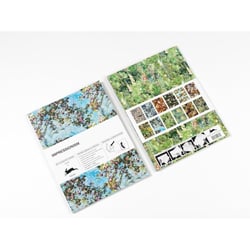 Papiers créatifs - Motifs peinture impressionniste - Scrapbooking - 12 feuilles - 50x70cm