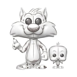 Looney Tunes - Figurine POP! & Buddy Sylvester & Tweety 9 cm
