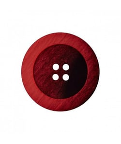 Carte de 3 boutons Fantaisies Rouge 4 trous 18mm - Union Knopf Rouge