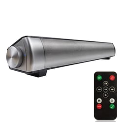 Enceinte Bluetooth Sans Fil USB MP3 2.1CH Son Puissant Avec Télécommande Argent YONIS