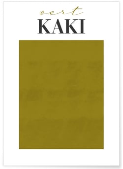 Affiche Vert Kaki | A3 : 29,7x42cm