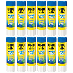 12 bâtons De Colle - Magic Blue - 8G - UHU