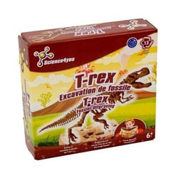 Kit de fouilles excavation t-rex - dinosaure a deterrer, fossiles, archeologie - science4you - jeu educatif