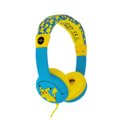 Pokemon Casque Audio Filaire Jack 3,5 mm pour Enfant Stéréo Motif Pikachu Bleu