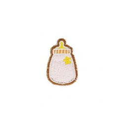 Ecusson thermocollant Biberon rose 3cm x 2,5cm