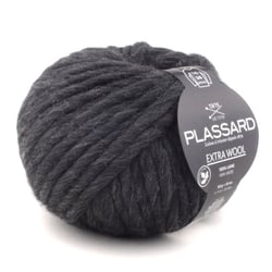 Plassard - Grosse laine mèche Extra Wool 155 Gris Foncé 100% Laine