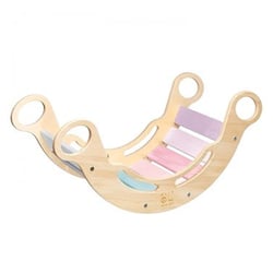 Bascule arc - en - ciel à bascule Montessori - Elis Design - Beige