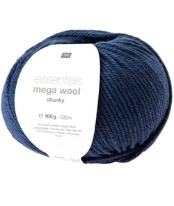 Laine à tricoter Essentials Mega Wool Chunky - Rico Design 12 Bleu