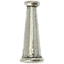 MégaCréa - Perle métal cône 16x6 mm Argenté