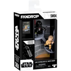 Figurine -  x STAR WARS - Luke vs Dark Vador - Vitrine avec scene culte + mini affiche - 18 cm