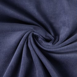 Tissu Velours milleraies Lilou uni  Bleu marine