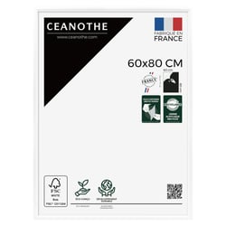 Cadre photo Essentiel exposition blanc 60x80 cm