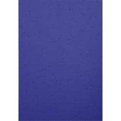 Paquet de 100 couvertures Grain cuir pour reliure A4 - Bleu foncé - Exacompta