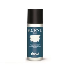 Peinture acrylique - Blanc - Tous supports - Opaque - Indélébile - Darwi - 80ml