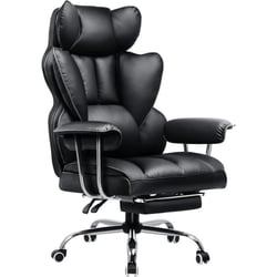 Chaise gaming ergonomique COMHOMA - PU - Noir - 47P 77,5l 124H cm