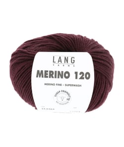 Pelote de laine à tricoter MERINO 120 - Lang Yarns Violet (364)