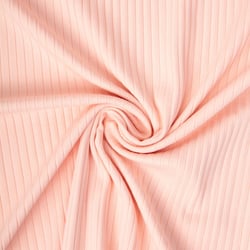 Tissu Jersey Bord Côte Baby uni Rose bébé
