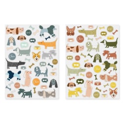MégaCréa DIY - Gommettes chiens 2 planches différentes 87 pièces