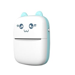Mini Imprimante Thermique Bluetooth Portable Avec Accessoires Pour Enfants Bleu YONIS