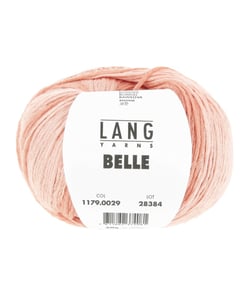 Pelote de Coton à tricoter et crocheter BELLE - Lang Yarns 29 Rose