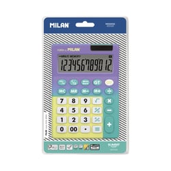 Blister calculatrice 12 chiffres Sunset turquoise