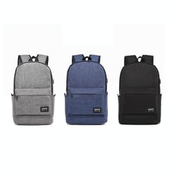 Sac À Dos Ordinateur USB Grande Capacité Résistant Pour 15.6 Pouces Gris YONIS