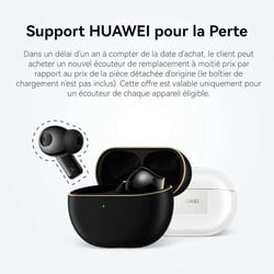 Ecouteurs Bluetooth - Huawei FreeClip avec reduction de bruit - Noir