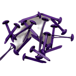 40 Attaches parisiennes rondes couleurs violettes Nellie Snellen