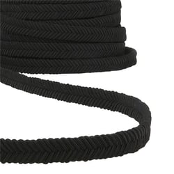 Bobine 15m Galon chevrons Noir 15mm