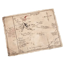 Le Hobbit - Impression Art Print Thorin's Map 40 x 30 cm - Weta Workshop