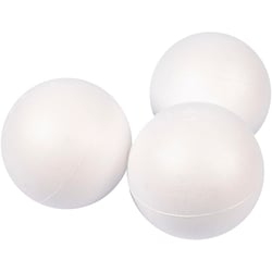 Boules en polystyrène, d 10 cm, blanc, 25 pièces/ 1 Pq.