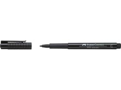 Lot de 10 feutres Pitt Artist Pen - FABER-CASTELL - Pointe 1,5 mm - Noir