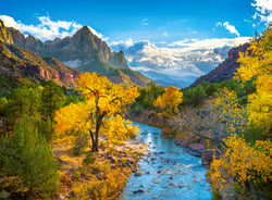 Puzzle 3000 pièces - Parc National Zion en Automne, USA - Castorland