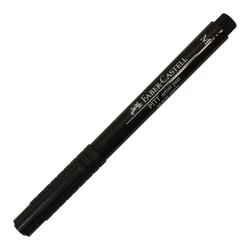 Lot de 5 feutres encre de Chine permanents - FABER-CASTELL - Pointe moyenne 0,7 mm - Noir