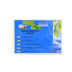 Sachet de 20 pochettes perforées horizontales Exactive - polypropylène lisse 5,5/100e - Cristal - x 5 - Exacompta