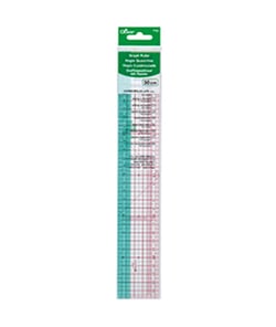 Règle Japonaise Souple 30 cm Clover – Précision et Flexibilité pour Tous vos Projets de Couture Transparent