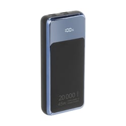 Rivacase Powerbank 20000mAh 2 USB-A/USB-C/Laptop QC 3.0/PD 45W avec Affichage Numérique Noir